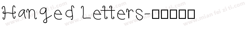 Hanged Letters字体转换